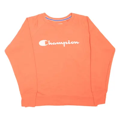 CHAMPION Sweatshirt Pink Womens L