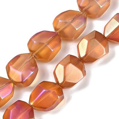Electroplate Glass Beads Strands