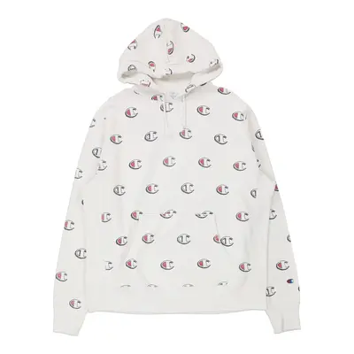 Reverse Weave Champion Hoodie - XL White Cotton Blend