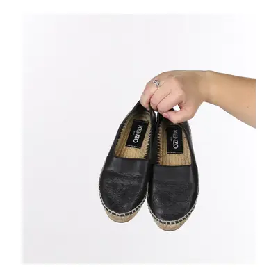 Paris Kenzo Espadrilles - UK 2 Black Leather