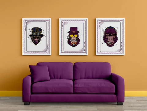 Elevate Your Decor - Steampunk, Funky, and Urban Gorilla Poster Set