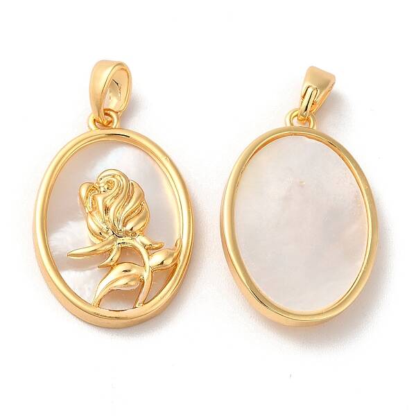 Brass Oval Pendants