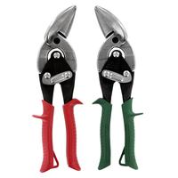 6510c Right and Left Angled Tin Cutting Aviation Snips Set with Forged Blade and Kush'n-Power Comfort Grips