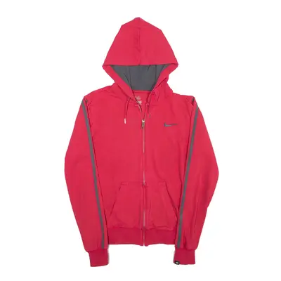 NIKE Hoodie Pink Full Zip Womens S