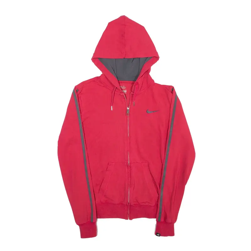NIKE Hoodie Pink Full Zip Womens S