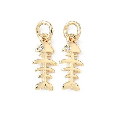 Brass Micro Pave Cubic Zirconia Pendants