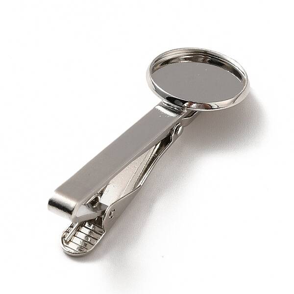 Brass Tie Clip Cabochon Settings