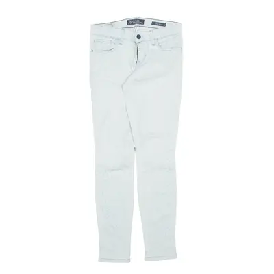 GUESS Cheetah Print Power Blue Jeans W24 L28
