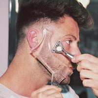 8 in 1 Clear Beard Shaping Tool with Comb, Beard Guide Shaper, Beard Shaping Tool, Multifunctional Styling Template for Goate...