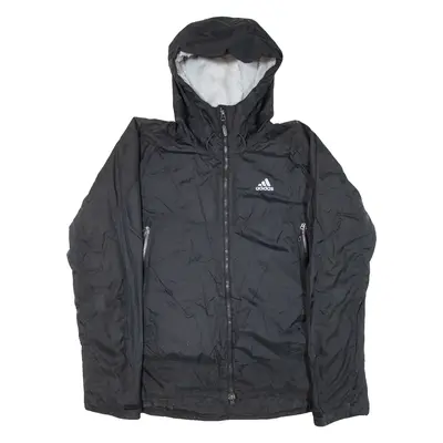 ADIDAS Insulated Mens Jacket Black Nylon Hooded L