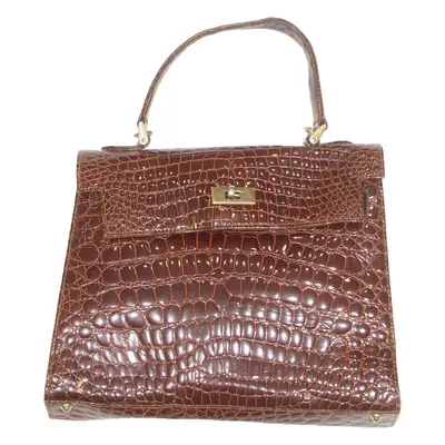 COSCI Womens Shoulder Bag Brown 90s Animal Print