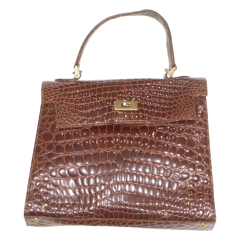 COSCI Womens Shoulder Bag Brown 90s Animal Print