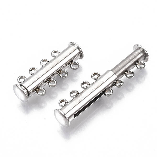 Tarnish Resistant 201 Stainless Steel Magnetic Slide Lock Clasps