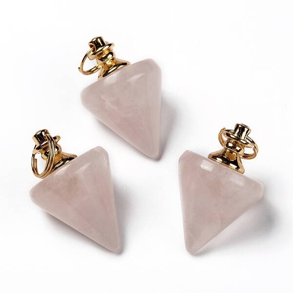 Natural Rose Quartz Pendants