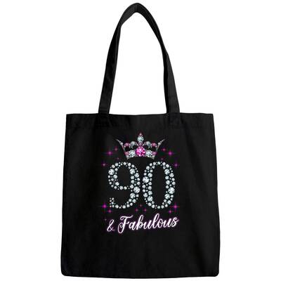 Womens 90 And Fabulous 1929 90th Birthday Gift Tee Bags