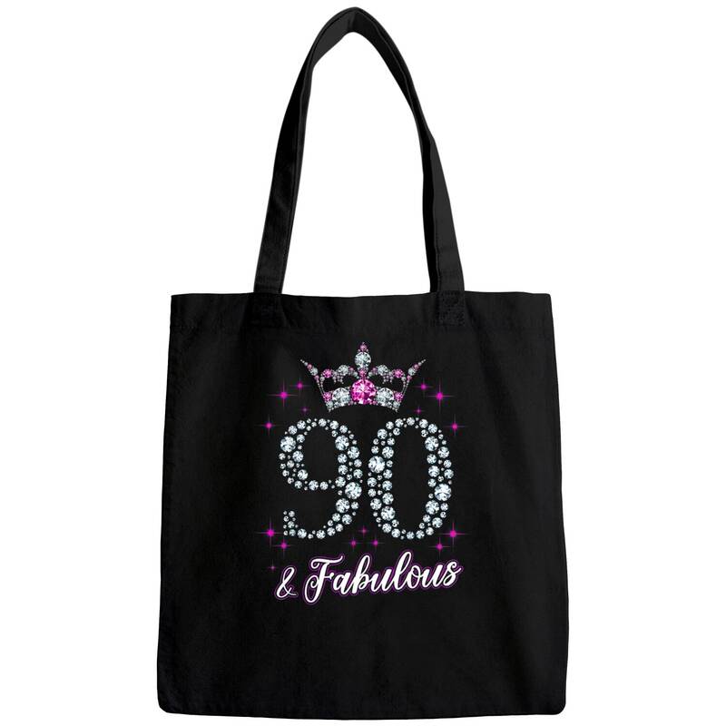 Womens 90 And Fabulous 1929 90th Birthday Gift Tee Bags