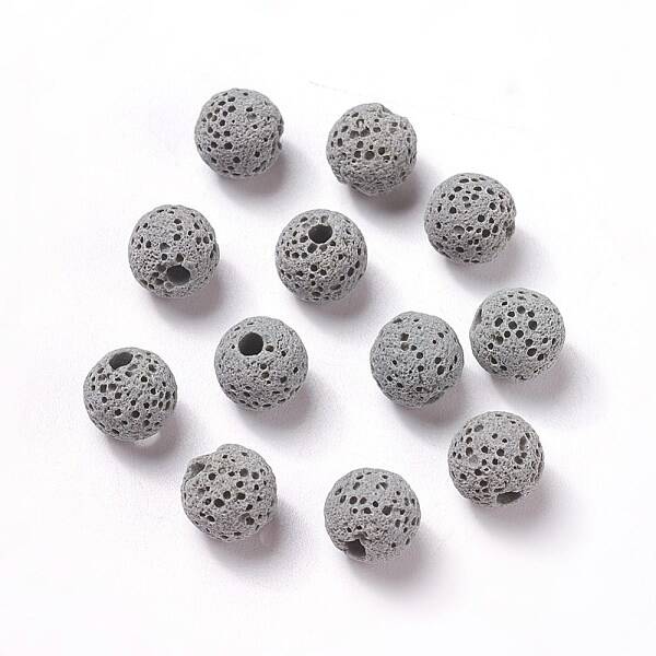 Unwaxed Natural Lava Rock Beads