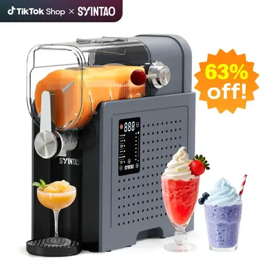 Slushie Machine / Soft Serve Ice Cream  2 in 1 Machine large capacity Frozen Drink Maker, suitable for slush, margaritas, smo...