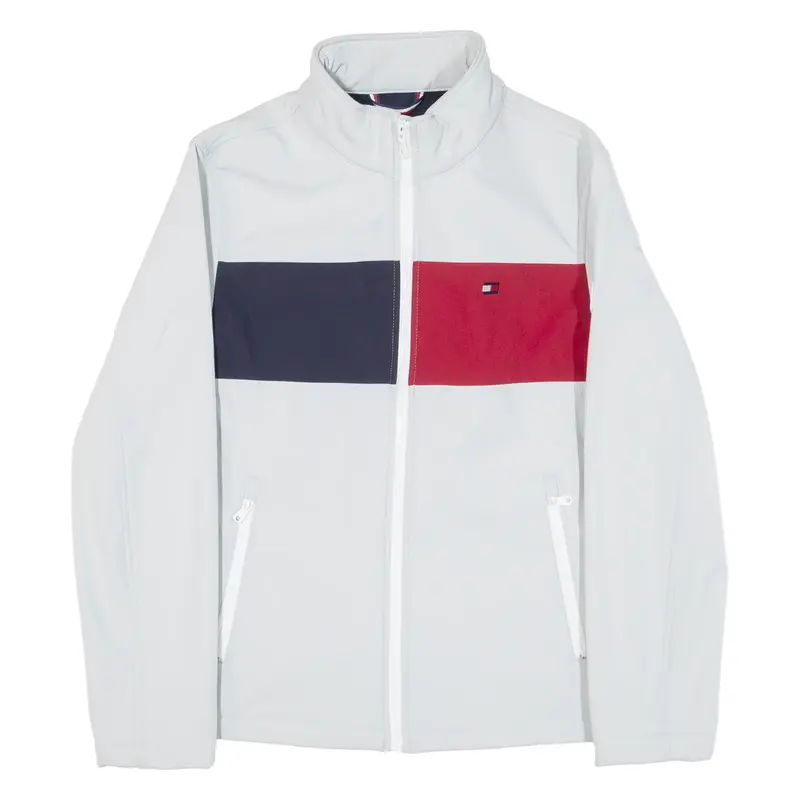 TOMMY HILFIGER Fleece Lined Mens Shell Jacket Grey S