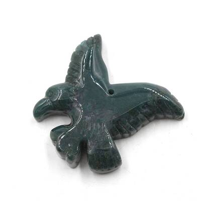 Carved Natural Indian Agate Pendants