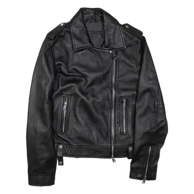 OAKWOOD Womens Jacket Black Faux Leather L