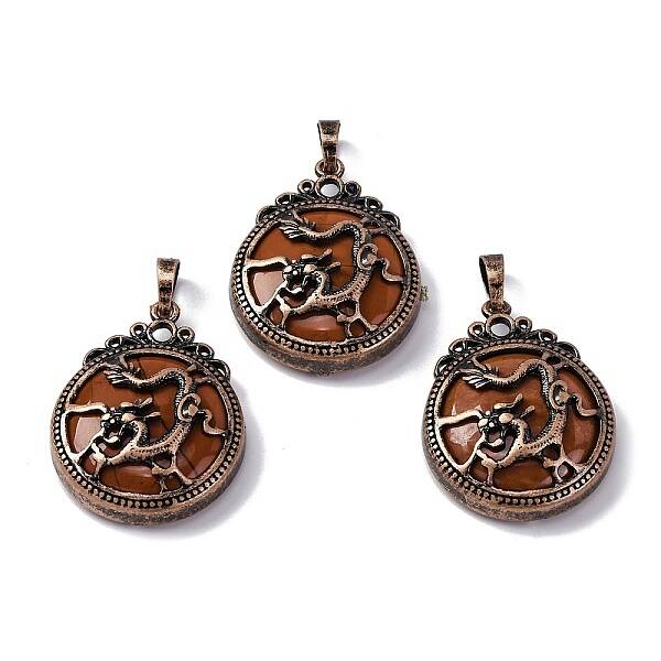 Natural Red Jasper Pendants