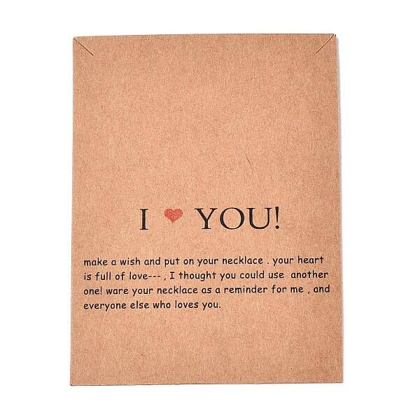 Kraft Paper Necklace Display Cards
