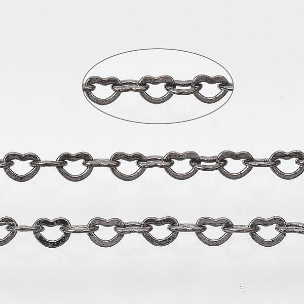 Brass Heart Link Chains