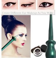 【eye plus media】Silicone Eyeliner Tool withEyeliner Cream,Newbie Cosmetics Set，brown eye liner.Shake-proof design.water...