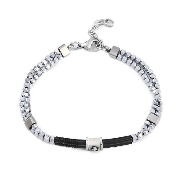 Synthetic Non-magnetic Hematite Beaded Bracelets