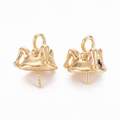 Brass Peg Bails Pendants
