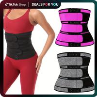 IYDoaMea Stretchy Waist Shaper Belt For Women Sweat Absorbing Tummy Control And Fitness Workouts Eyelet Embellished Non Woven...