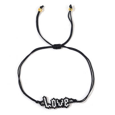 Simple Imported Beaded Love Bracelet for Girlfriend Gift