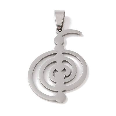 Non-Tarnish Reiki Symbol 201 Stainless Steel Pendants