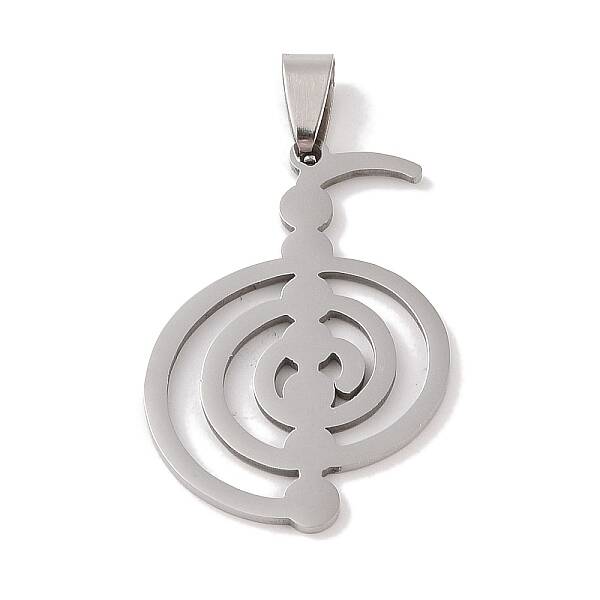 Non-Tarnish Reiki Symbol 201 Stainless Steel Pendants