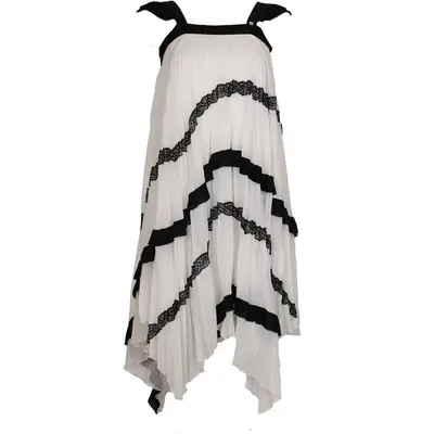 Givenchy Mini Dress - Small White Polyester