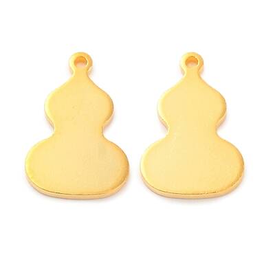 925 Sterling Silver Blank Gourd Charms
