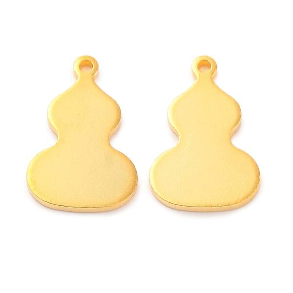 925 Sterling Silver Blank Gourd Charms