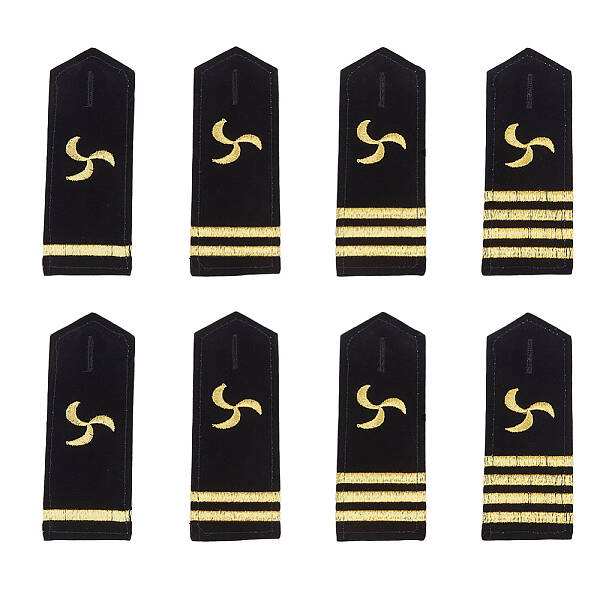4 Pairs 4 Styles Polyester Fiber Epaulettes