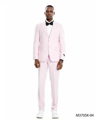 Tazio Men's Light Skinny Fit 3-Piece Suit