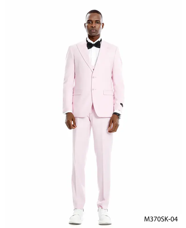 Tazio Men's Light Skinny Fit 3-Piece Suit