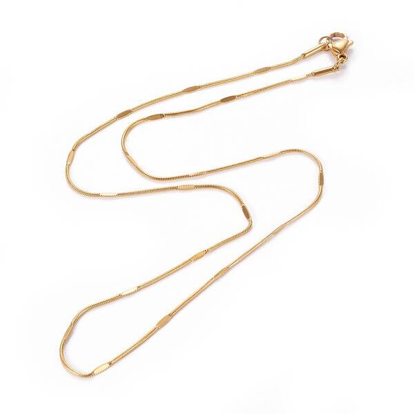 304 Stainless Steel Snake Chain Necklaces