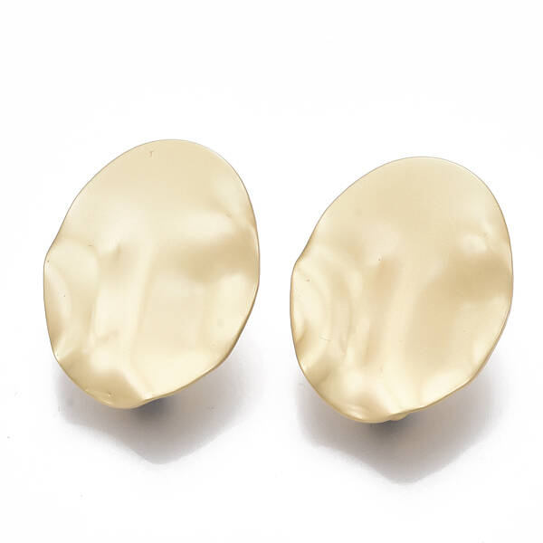Smooth Surface Alloy Stud Earring Findings