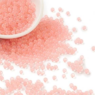 Luminous Transparent Glass Seed Round Beads