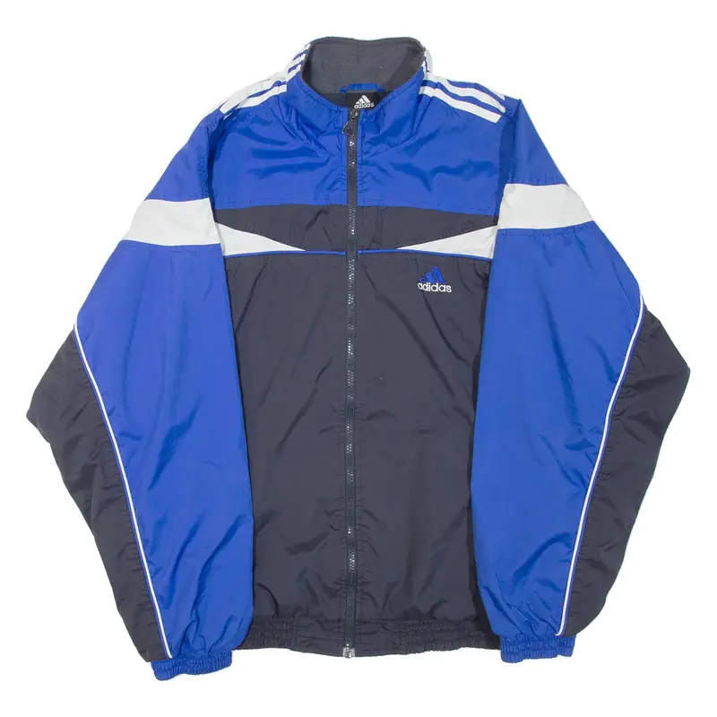 ADIDAS Mens Track Jacket Blue Colourblock XL