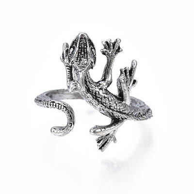 Alloy Lizard Open Cuff Ring for Women