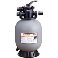 VEVOR Sand Filter, 16-inch, Up to 35 GPM Flow Rate, Above Inground Swimming Pool Sand Filter System with 7-Way Multi-Port Val...