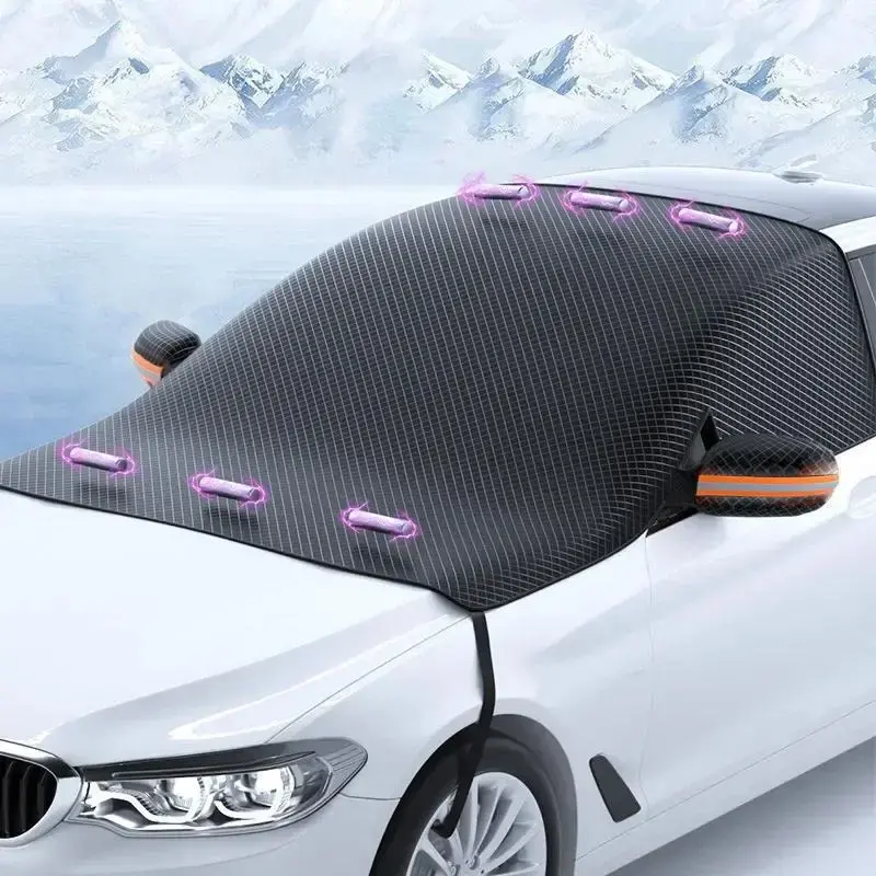 Magnetic Car Windshield Snow Cover, Car Windshield Sunshade, Heat Insulation Visor Protector, Car Exterior Accessories