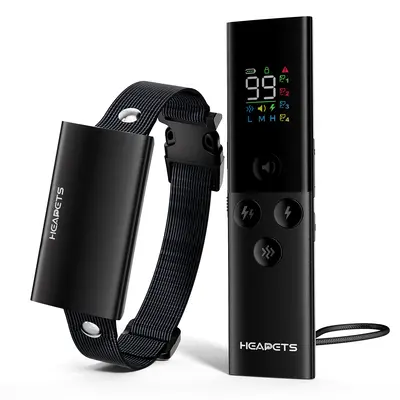 Heapets Advanced Dog Training Collar – Ultra-Thin, Vibrant Display, Long-Range Control, and Waterproof