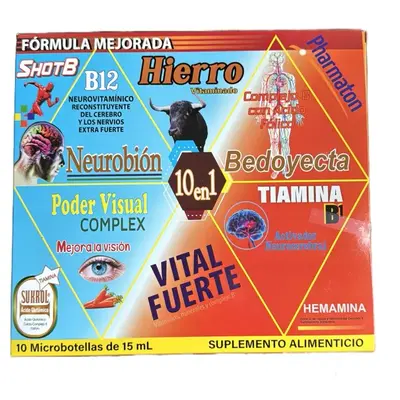 Hiero Vitamin B12 10  - B12 Antioxidant Dietary Supplement for Healthcare and Edible Fitness, Includes 10 Microbacterias of 1...